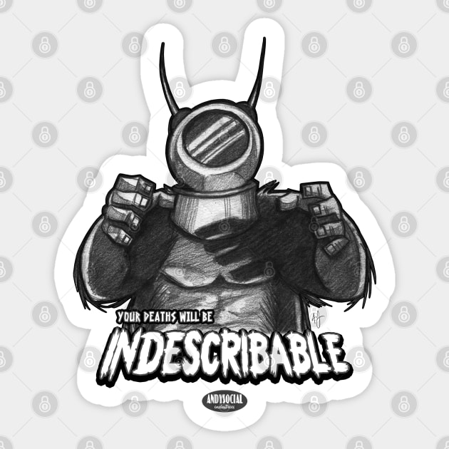 Ro-Man Sticker by AndysocialIndustries